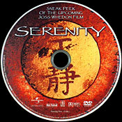 Serenity Sneak Peek DVD (2005) Disc Artwork